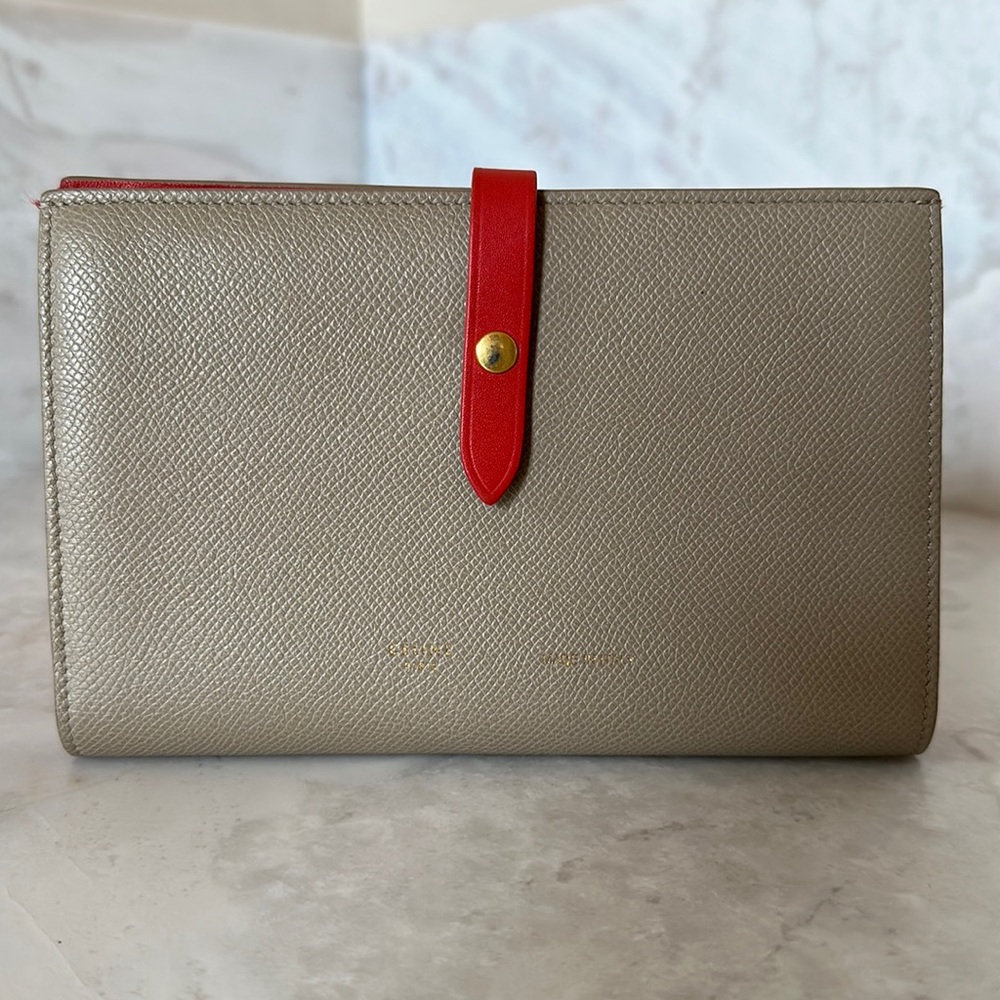 Celine Multifunction Strap Wallet/ French Purse
